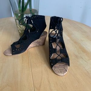 Dolce Vita Suede Lace Up Wedges